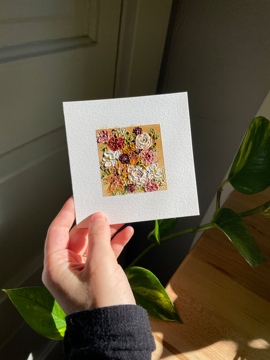 "Golden Autumn" Mini Original Oil Painting