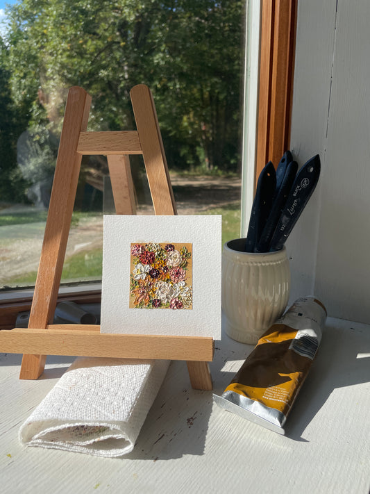 "Golden Autumn" Mini Original Oil Painting