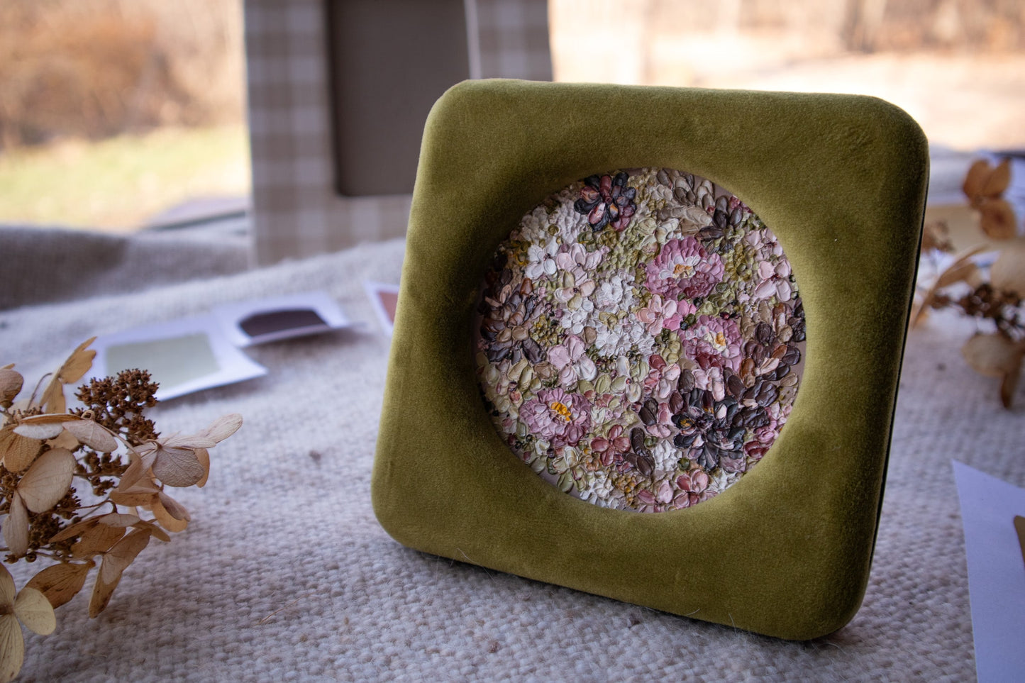 "Mauve + Moss" Original Oil Painting