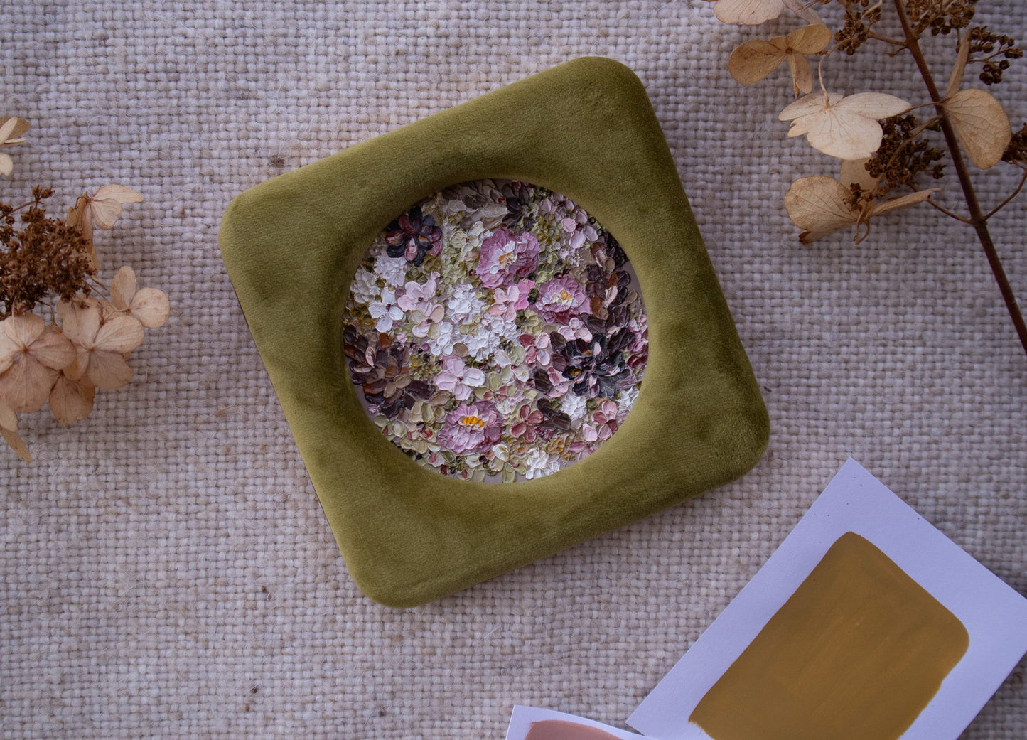 "Mauve + Moss" Original Oil Painting